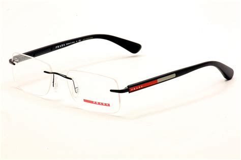 prada made in italy glasses|prada rimless eyeglasses.